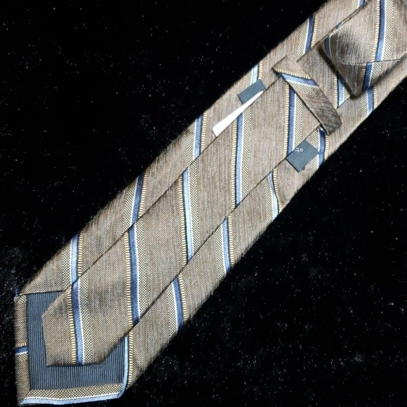 Pronto Uomo Platinim Striped Tie 3" Width stripes - Picture 6 of 9